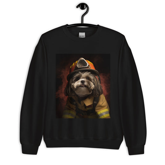 Shih Tzu Firefighter Unisex Sweatshirt