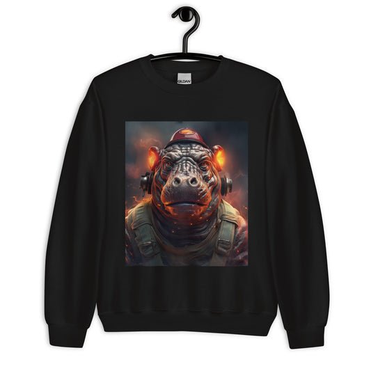 Hippo Firefighter Unisex Sweatshirt