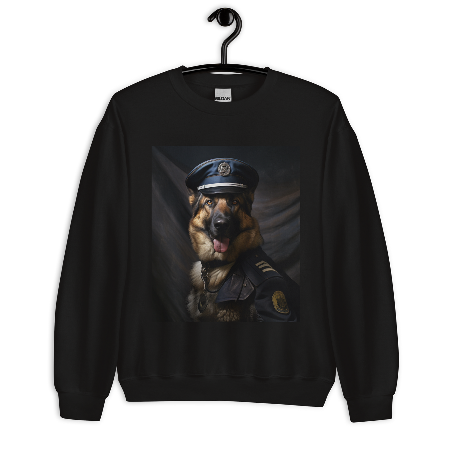 German Shepherd Air Force Officer Unisex Sweatshirt