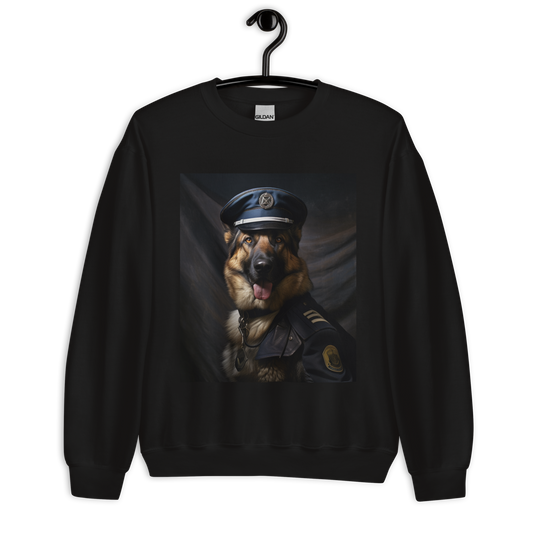 German Shepherd Air Force Officer Unisex Sweatshirt