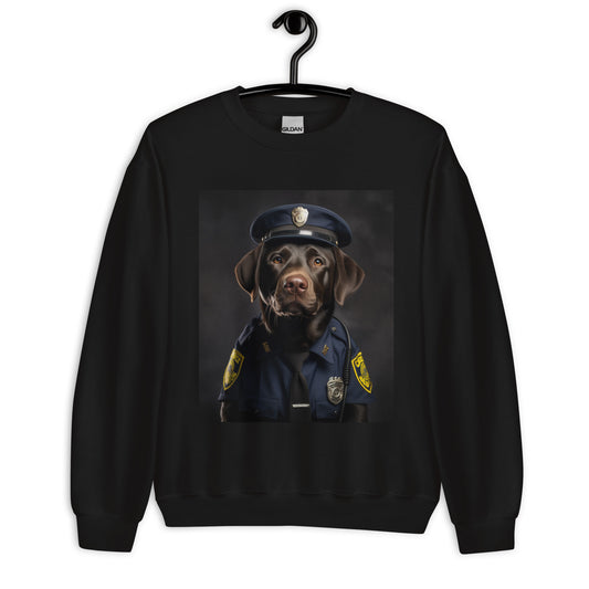 Labrador Retriever Police Officer Unisex Sweatshirt