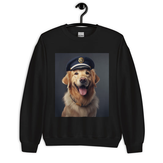 Golden Retriever Police Officer Unisex Sweatshirt