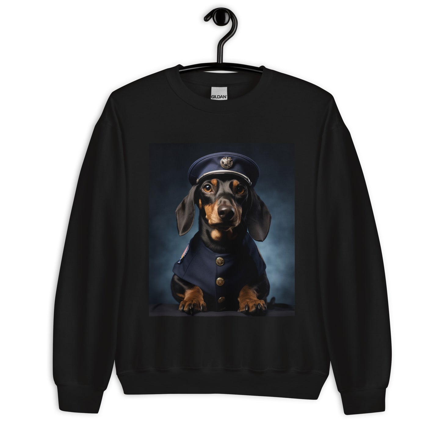 Dachshund Police Officer Unisex Sweatshirt