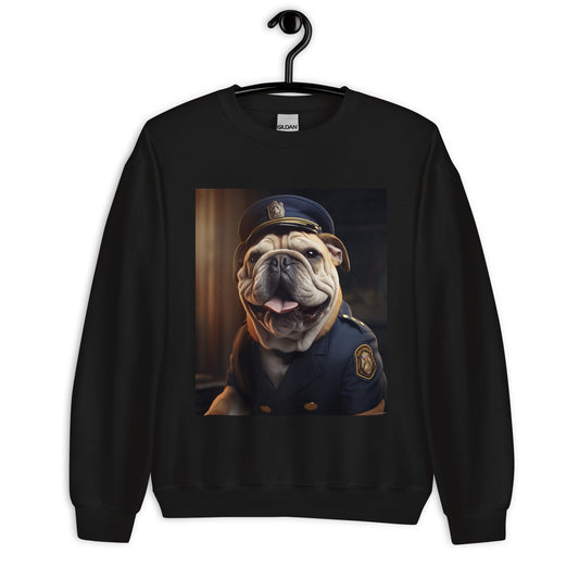 Bulldog Police Officer Unisex Sweatshirt