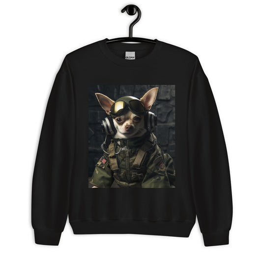 Chihuahua Military Person Unisex Sweatshirt