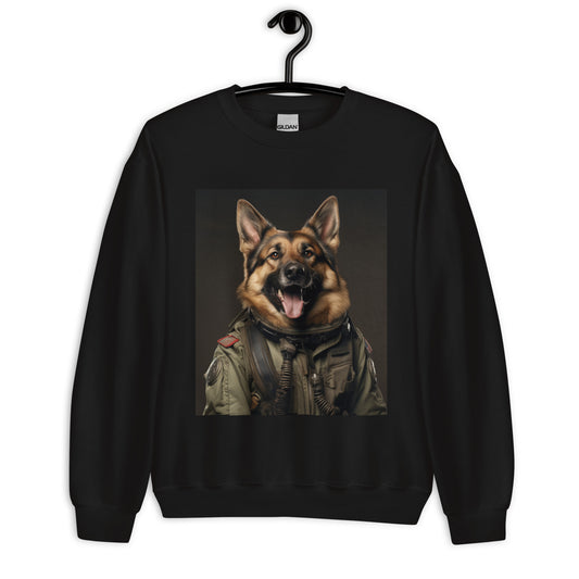 German Shepherd Military Person Unisex Sweatshirt