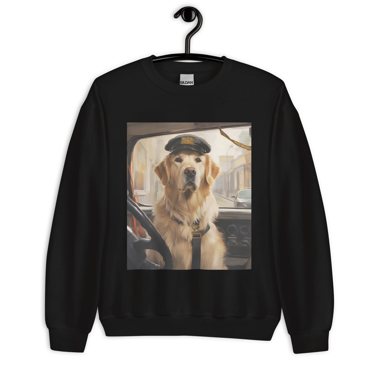 Golden Retriever Bus Driver Unisex Sweatshirt