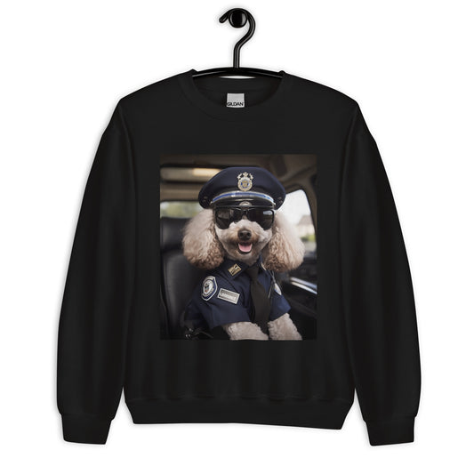 Poodle Police Officer Unisex Sweatshirt