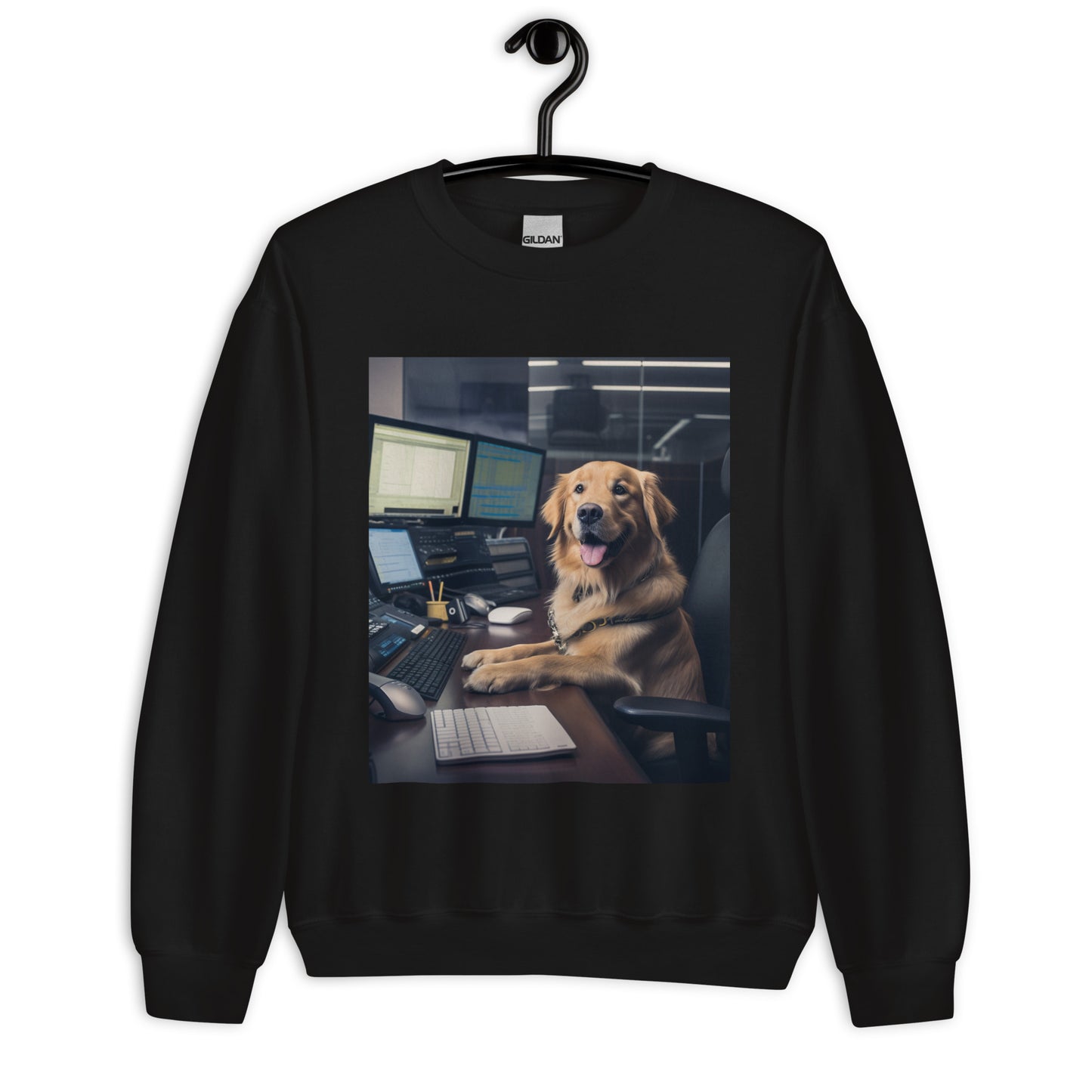 Golden Retriever Stock Trader Unisex Sweatshirt