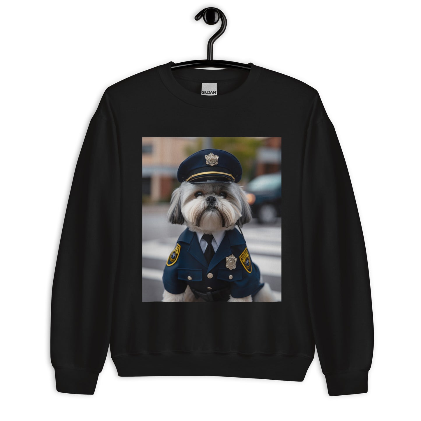 Shih Tzu Police Officer Unisex Sweatshirt