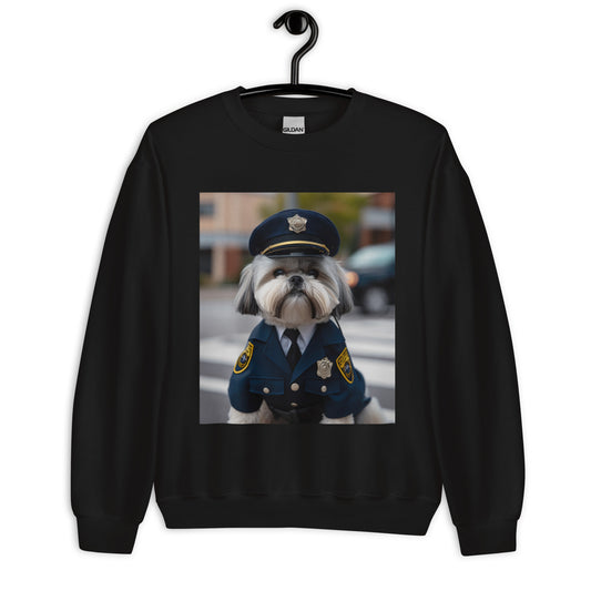 Shih Tzu Police Officer Unisex Sweatshirt