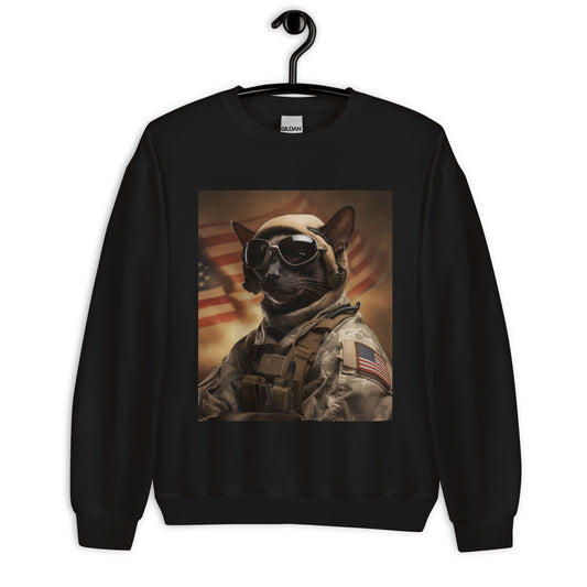Siamese Military Person Unisex Sweatshirt