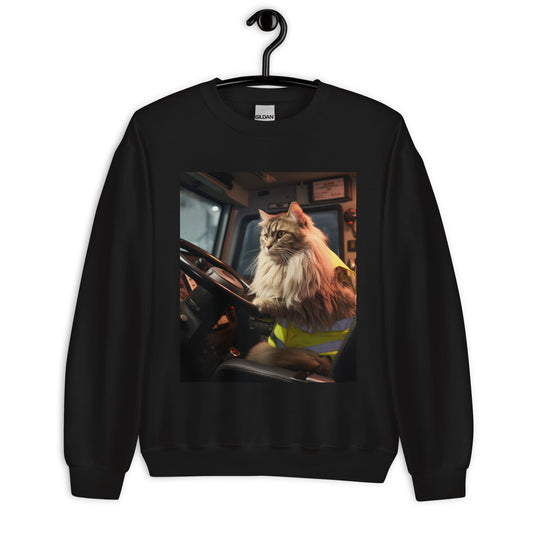 Maine Coon Bus Driver Unisex Sweatshirt