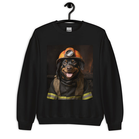 Rottweiler Firefighter Unisex Sweatshirt