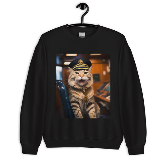 Maine Coon CruiseShipCaptain Unisex Sweatshirt