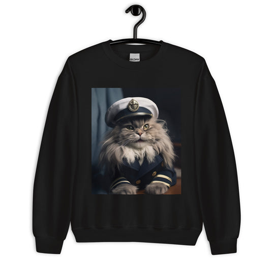 Maine Coon NavyOfficer Unisex Sweatshirt