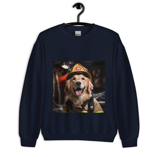 Golden Retriever Firefighter Unisex Sweatshirt