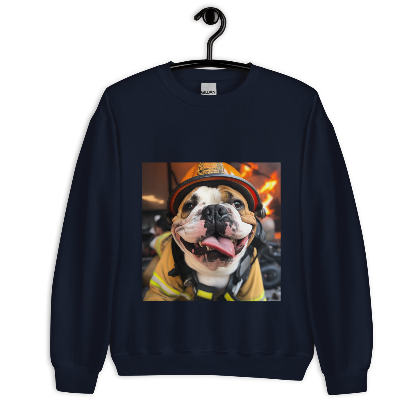 Bulldog Firefighter Unisex Sweatshirt