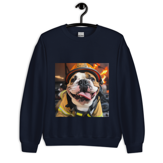 Bulldog Firefighter Unisex Sweatshirt