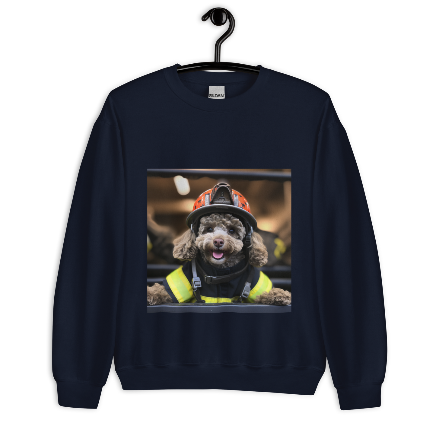 Poodle Firefighter Unisex Sweatshirt