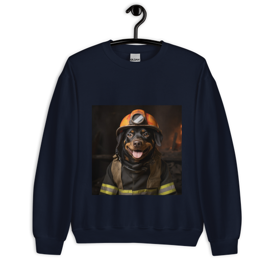 Rottweiler Firefighter Unisex Sweatshirt