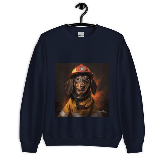 Dachshund Firefighter Unisex Sweatshirt