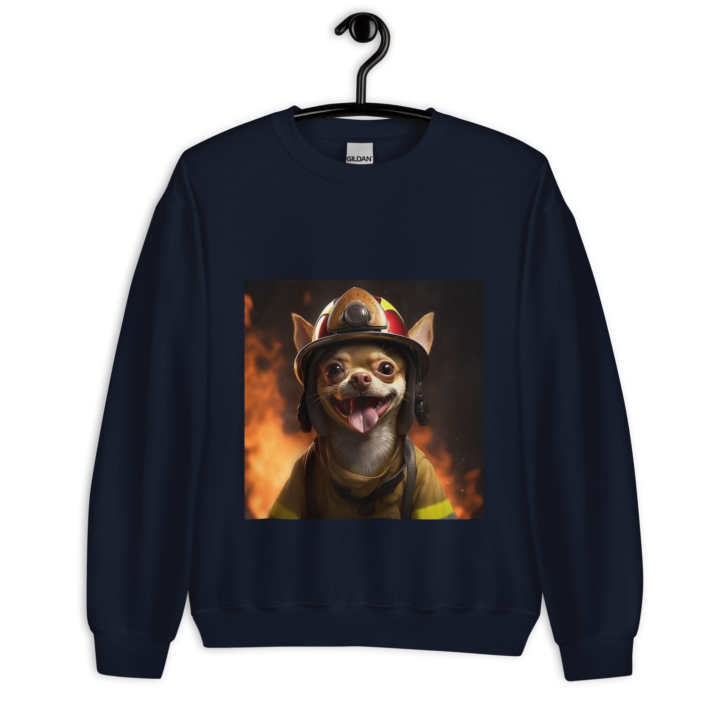 Chihuahua Firefighter Unisex Sweatshirt