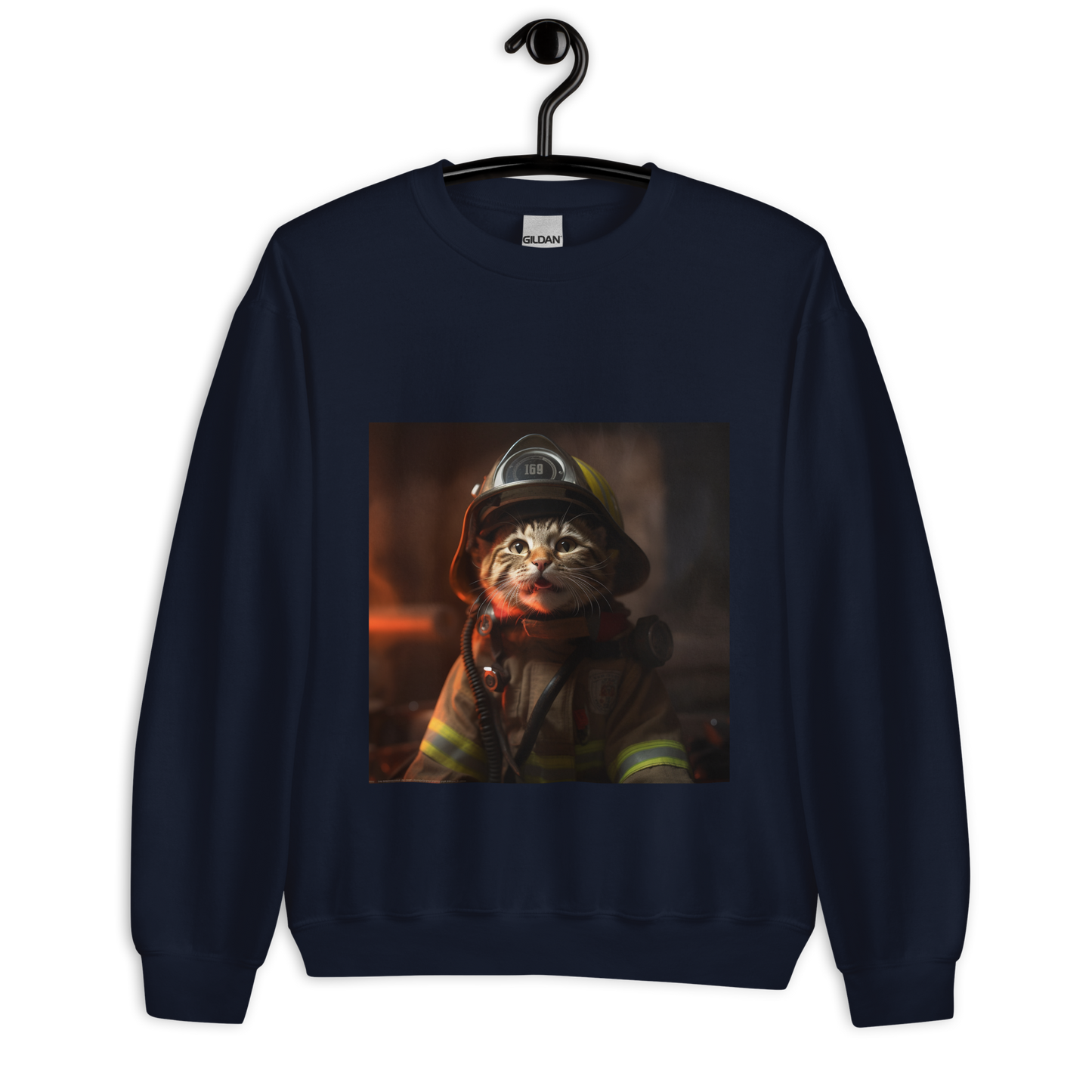 Domestic Shorthair Firefight Unisex Sweatshirt