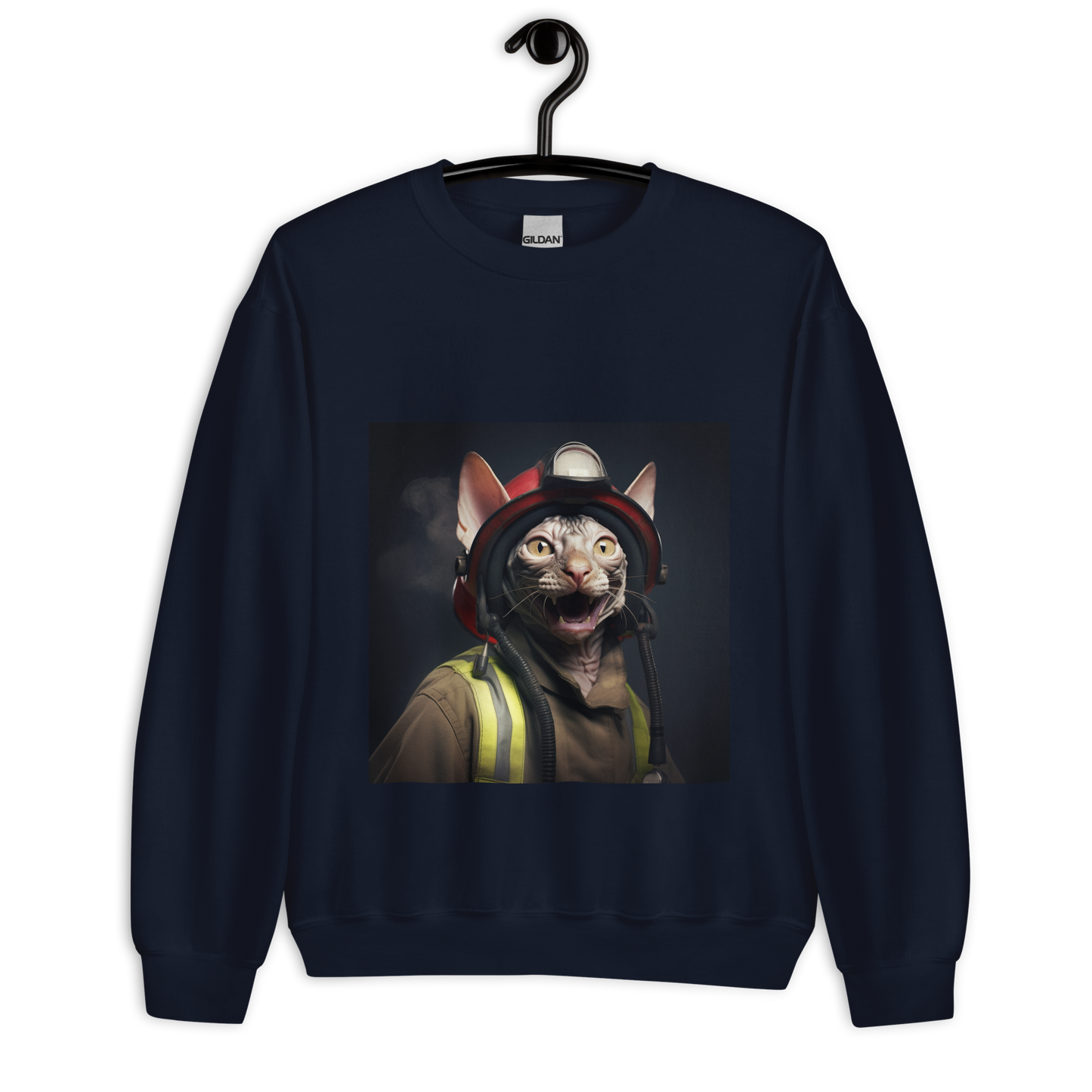 Sphynx Firefighter Unisex Sweatshirt