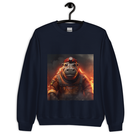 Hippo Firefighter Unisex Sweatshirt