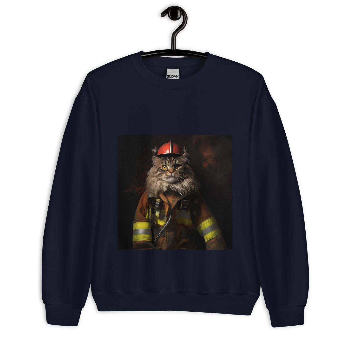 Maine Coon Firefighter Unisex Sweatshirt