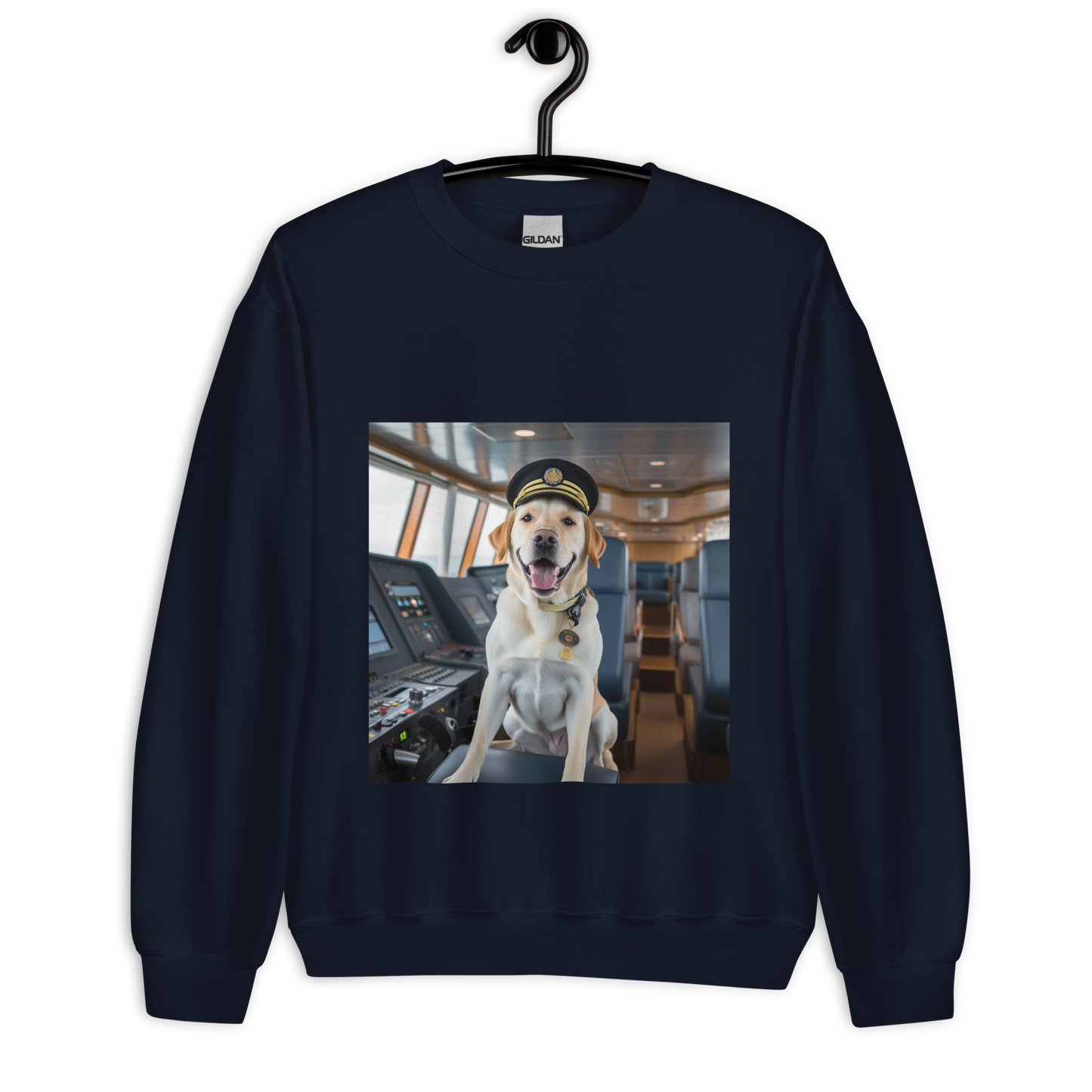 Labrador Retriever CruiseShipCaptain Unisex Sweatshirt