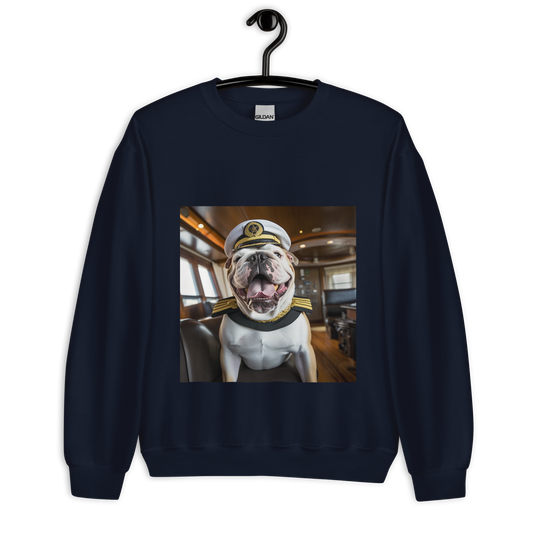 Bulldog CruiseShipCaptain Unisex Sweatshirt