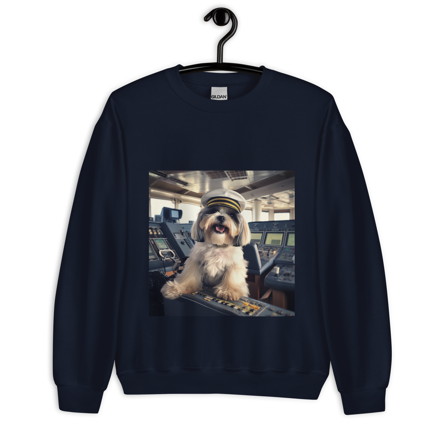 Shih Tzu CruiseShipCaptain Unisex Sweatshirt