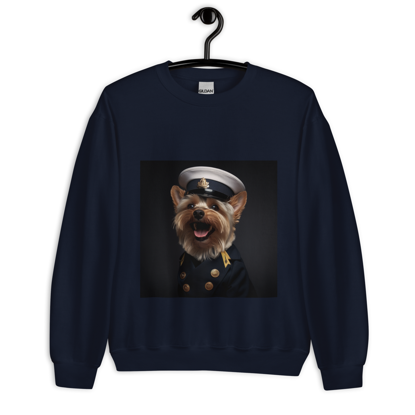 Yorkshire Terrier NavyOfficer Unisex Sweatshirt