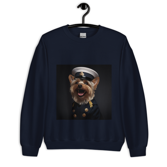 Yorkshire Terrier NavyOfficer Unisex Sweatshirt