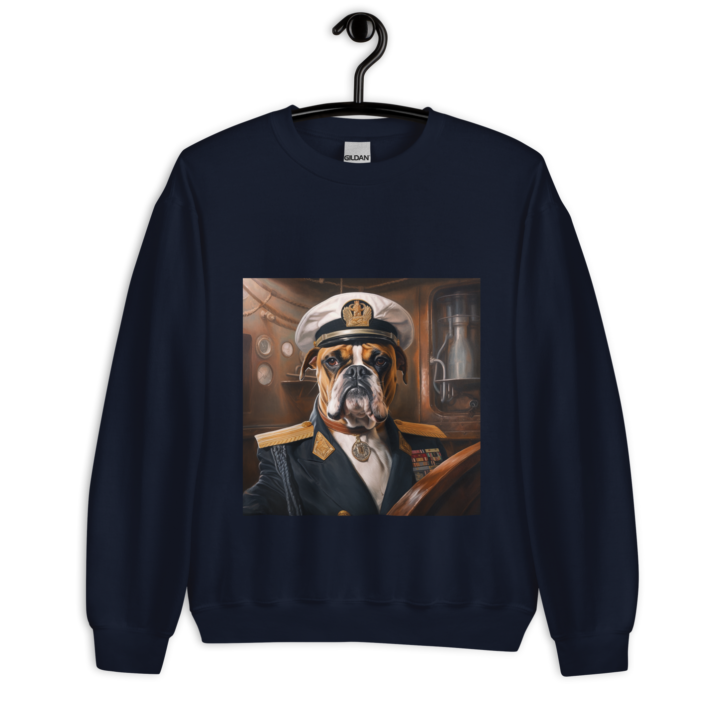 Boxer NavyOfficer Unisex Sweatshirt