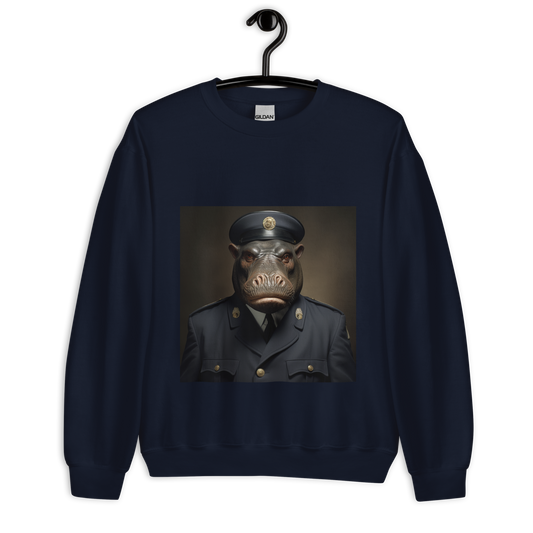 Hippo NavyOfficerv Unisex Sweatshirt