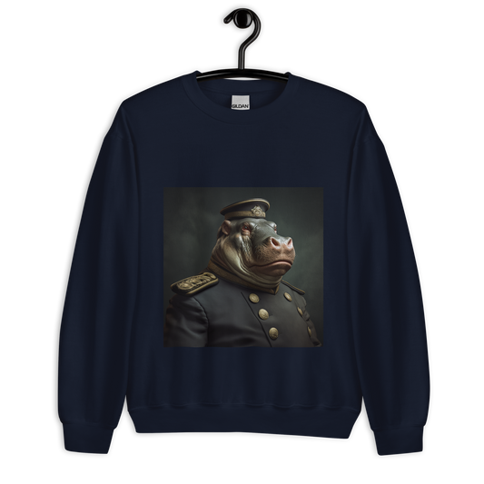 Hippo NavyOfficer Unisex Sweatshirt