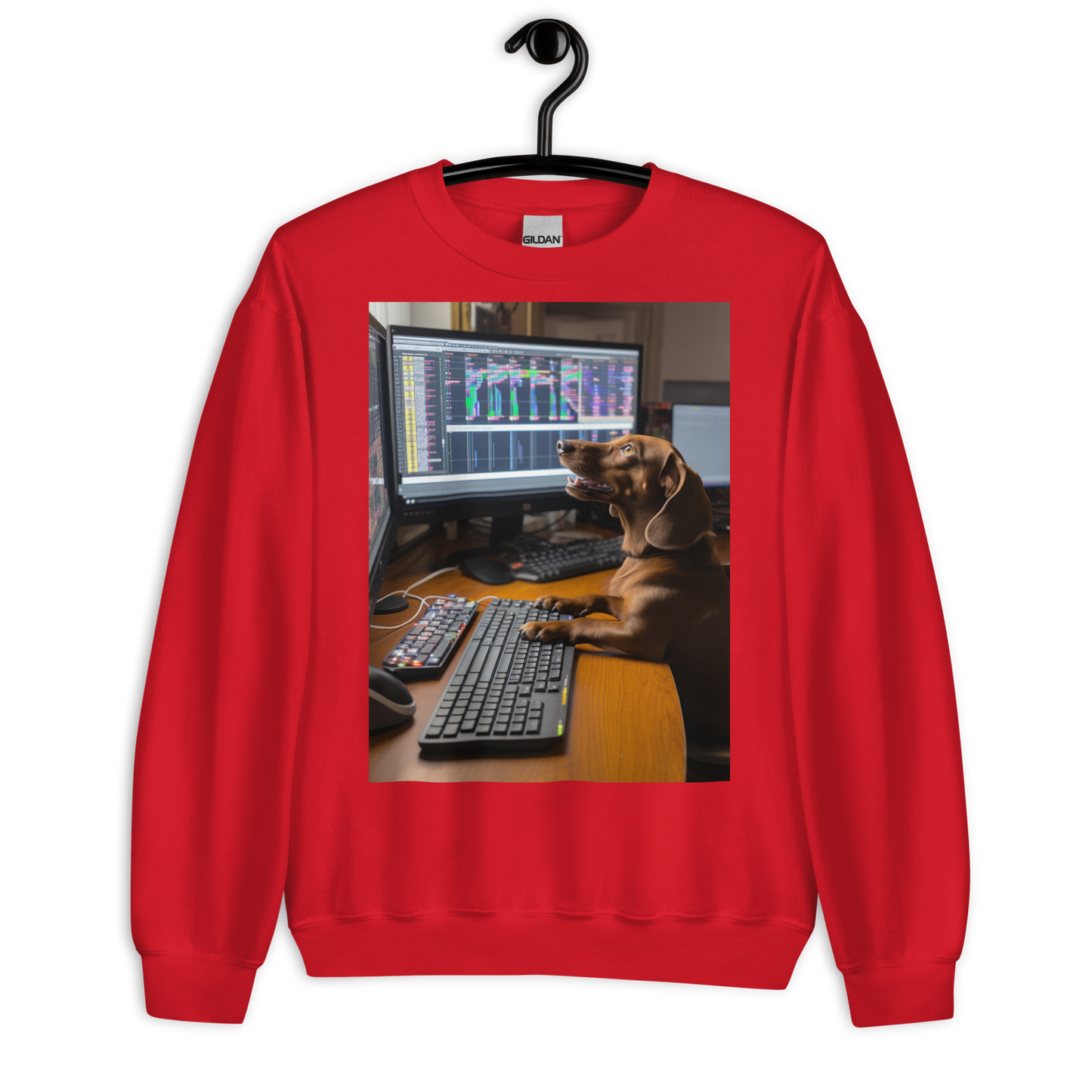 Dachshund Stock Trader Sweatshirt