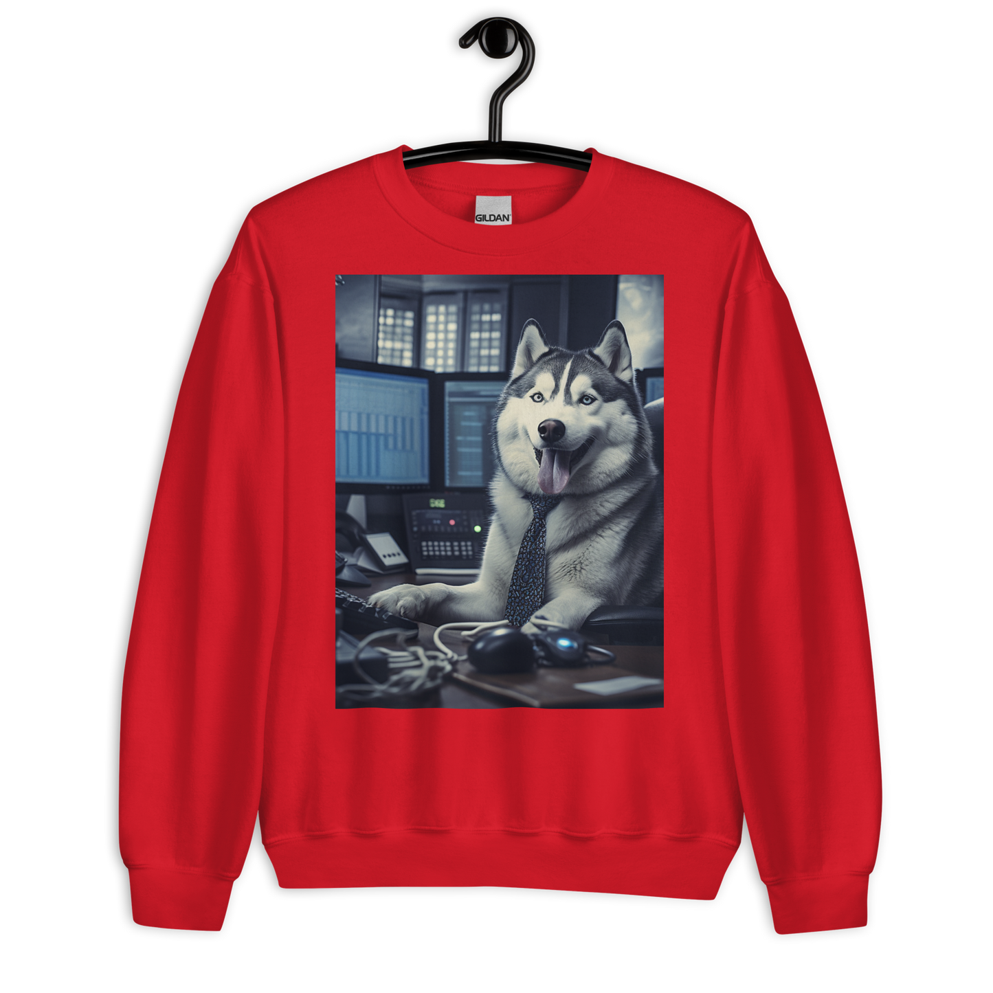 Siberian Husky Stock Trader Sweatshirt