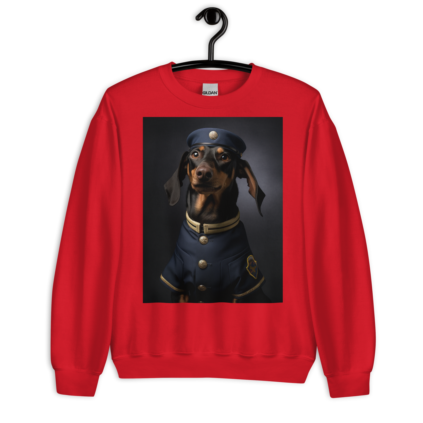 Dachshund Air Force Officer Sweatshirt