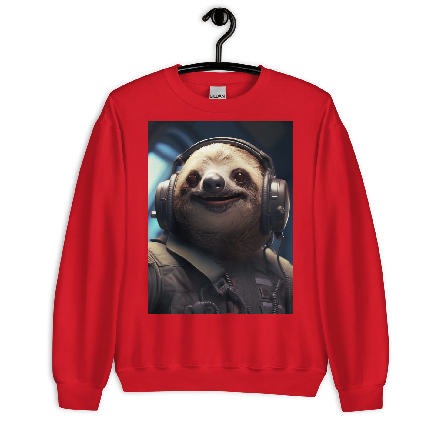 Sloth Air Force Officer Sweatshirt