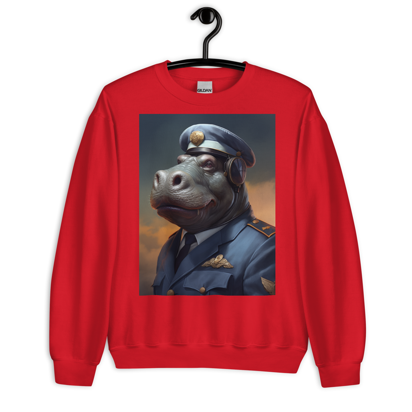 Hippo Air Force Officer Sweatshirt