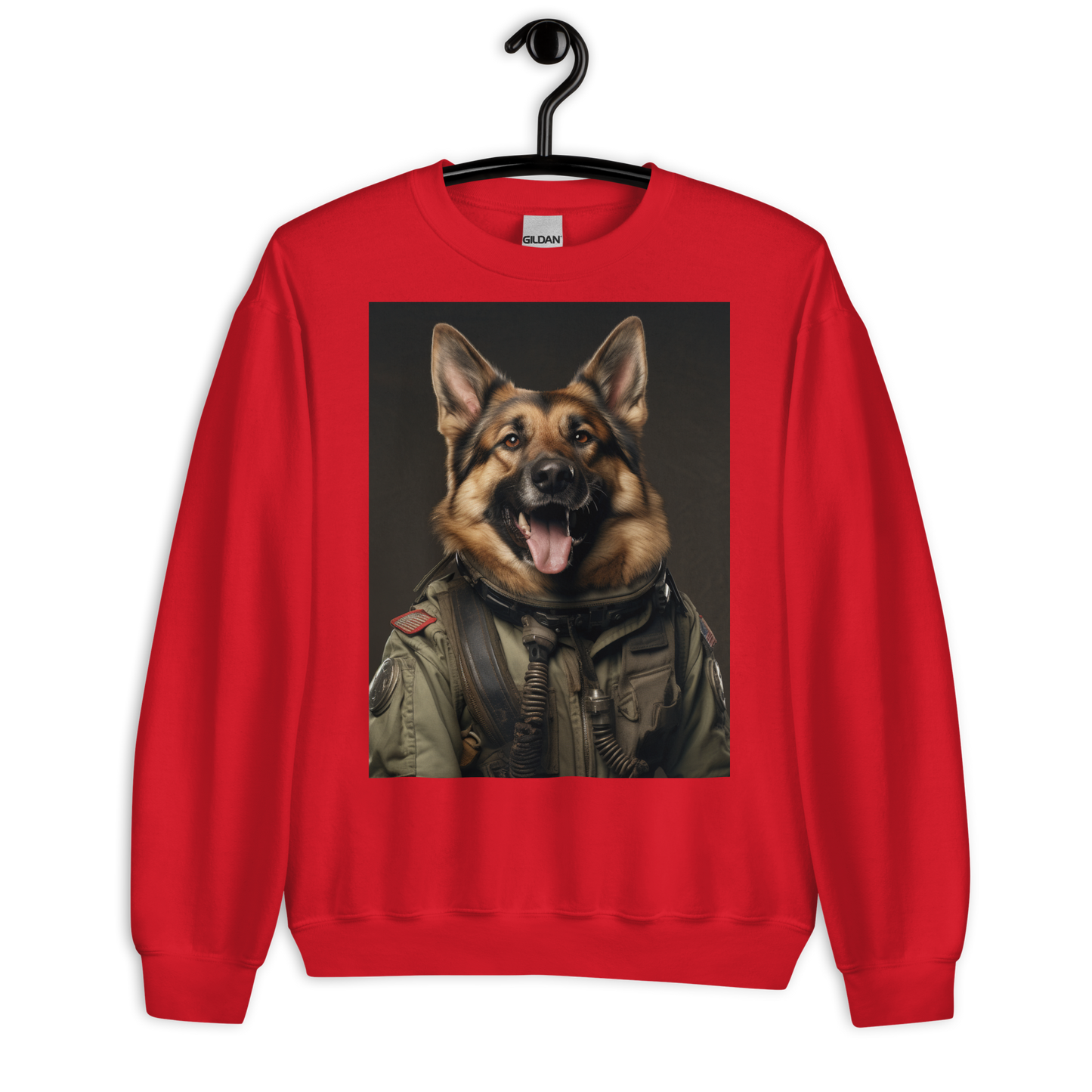 German Shepherd Military Person Sweatshirt