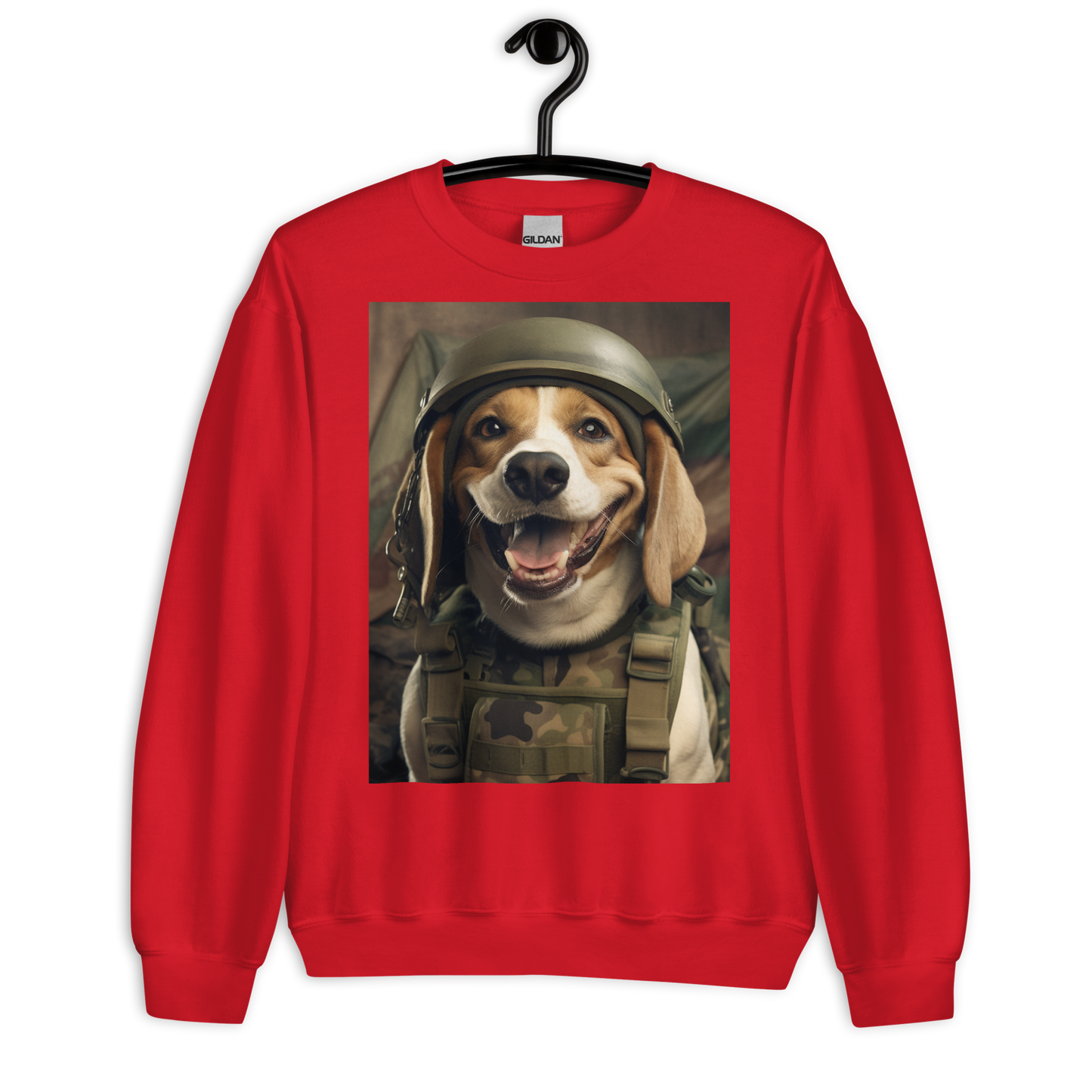 Beagle Military Person Sweatshirt