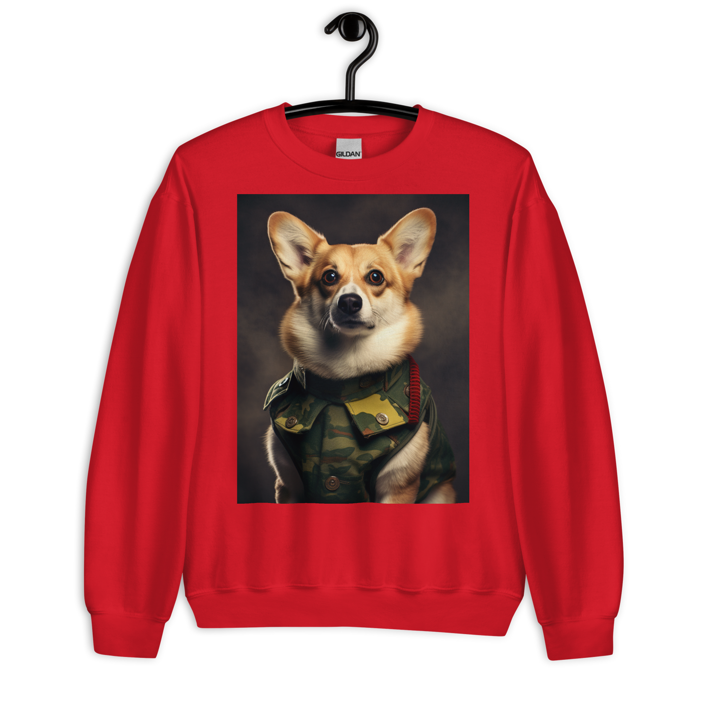 Pembroke Welsh Corgi Military Person Sweatshirt