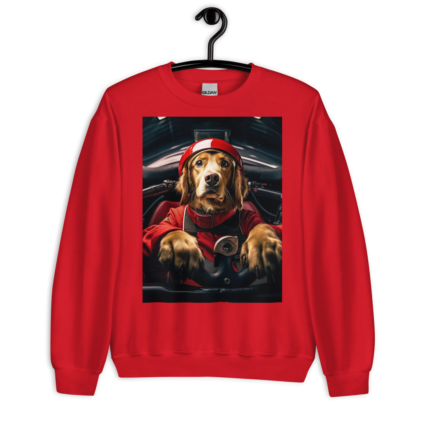 Golden Retriever F1 Car Driver Sweatshirt