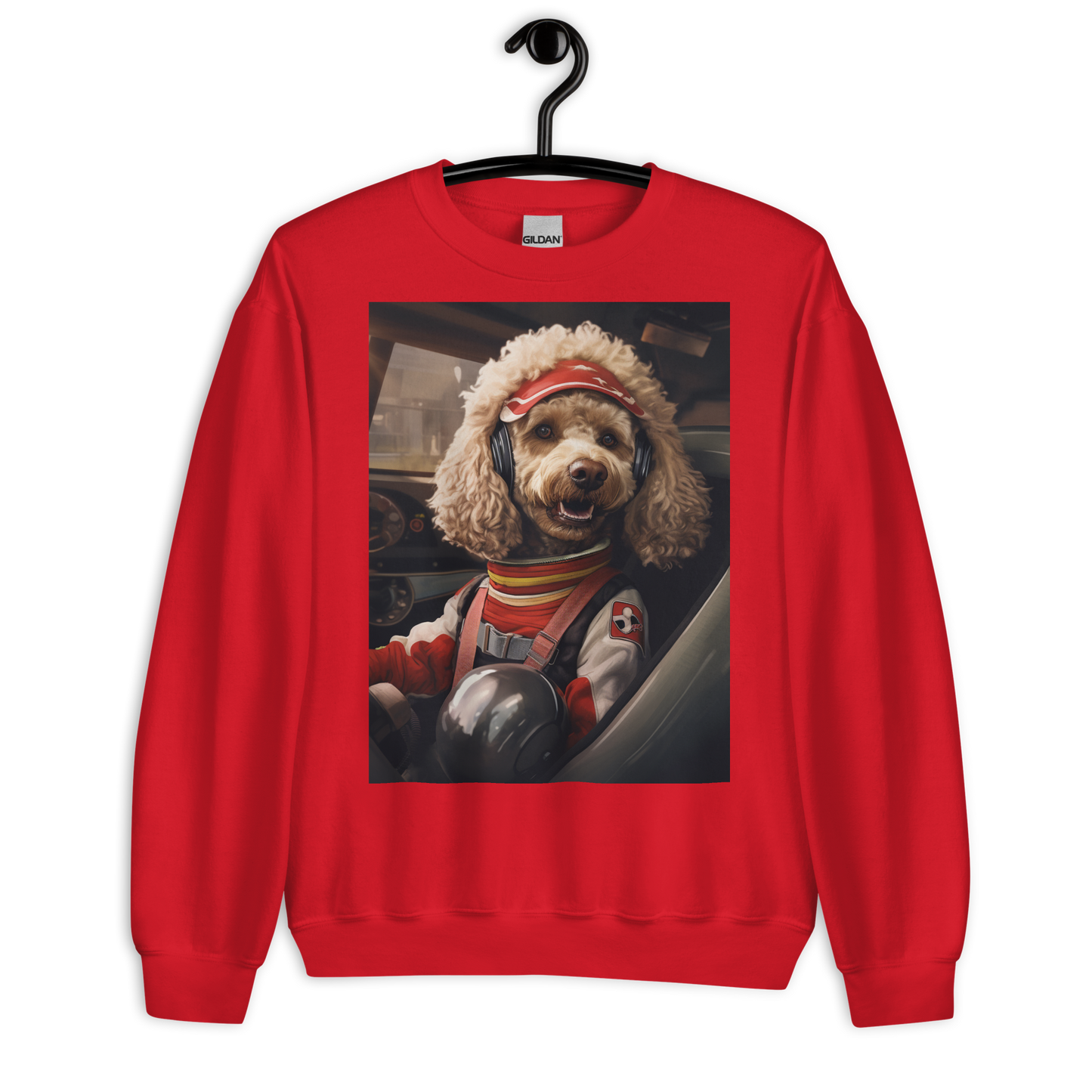 Poodle F1 Car Driver Sweatshirt