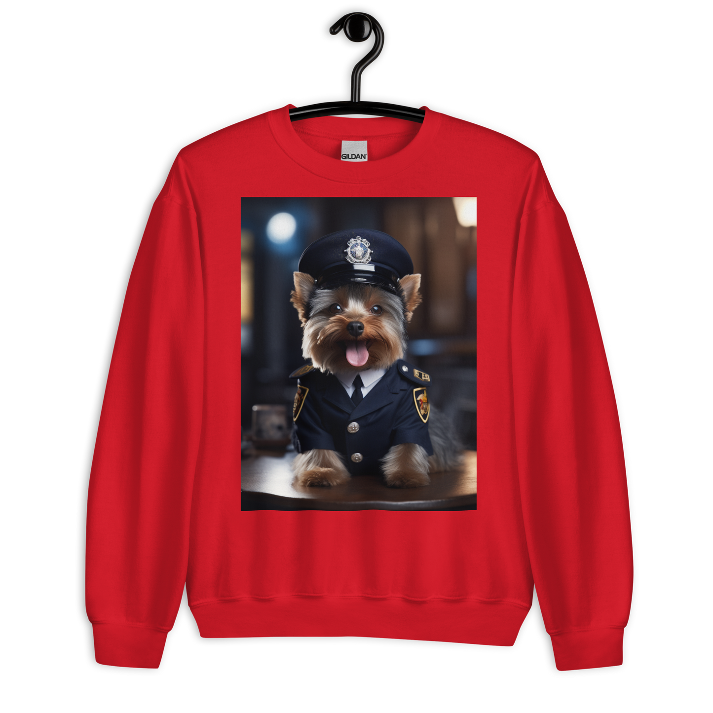 Yorkshire Terrier Police Officer Sweatshirt